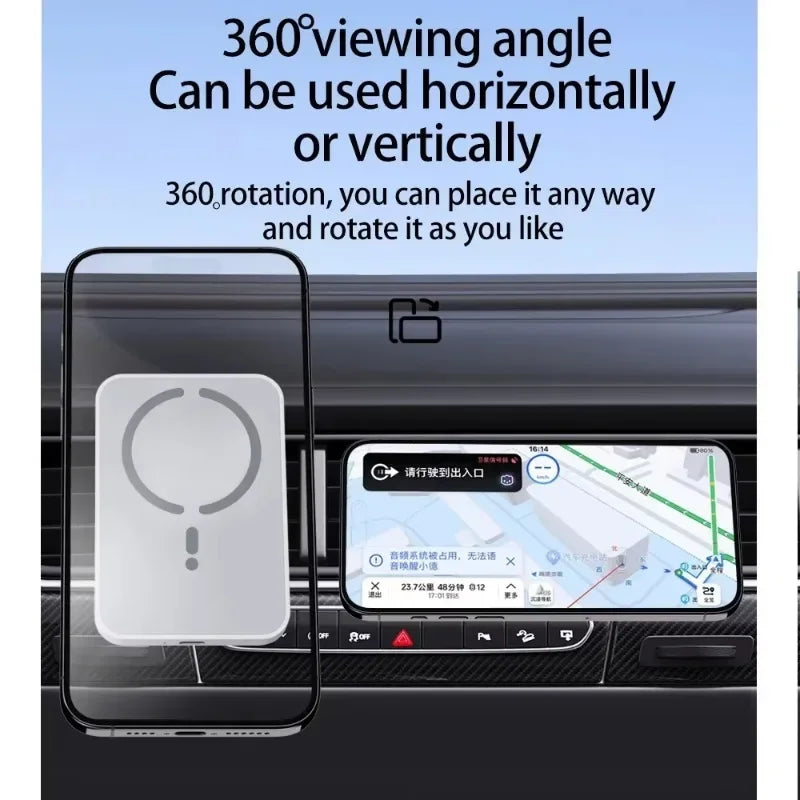 15W Magnetic Wireless Car Charger | MagSafe Air Vent Mount